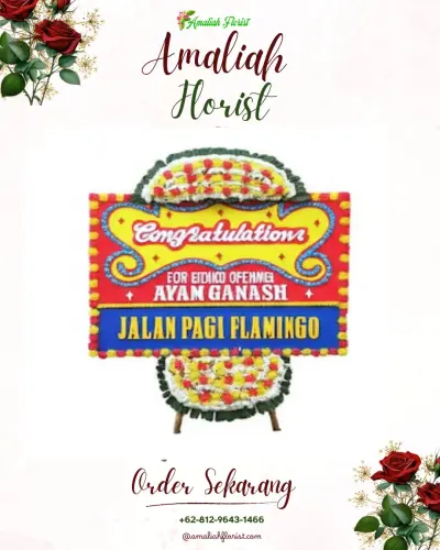 Bunga Papan Congratulation di Menyali